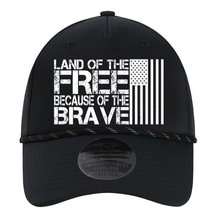 Land Of The Free Because Of The Brave Vintage Usa Flag Performance The Dyno Cap