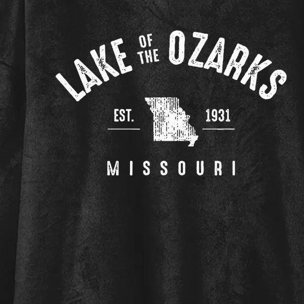 Lake Of The Ozarks Hooded Wearable Blanket