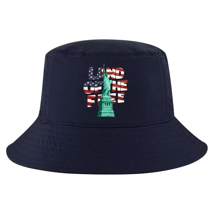 Land Of The Free Statue Of Liberty Cool Comfort Performance Bucket Hat