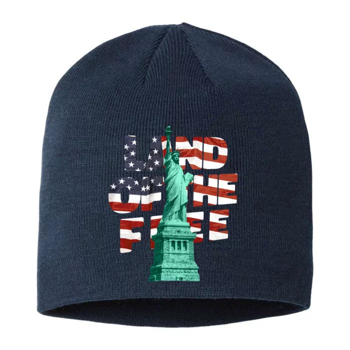 Land Of The Free Statue Of Liberty 8 1/2in Sustainable Knit Beanie