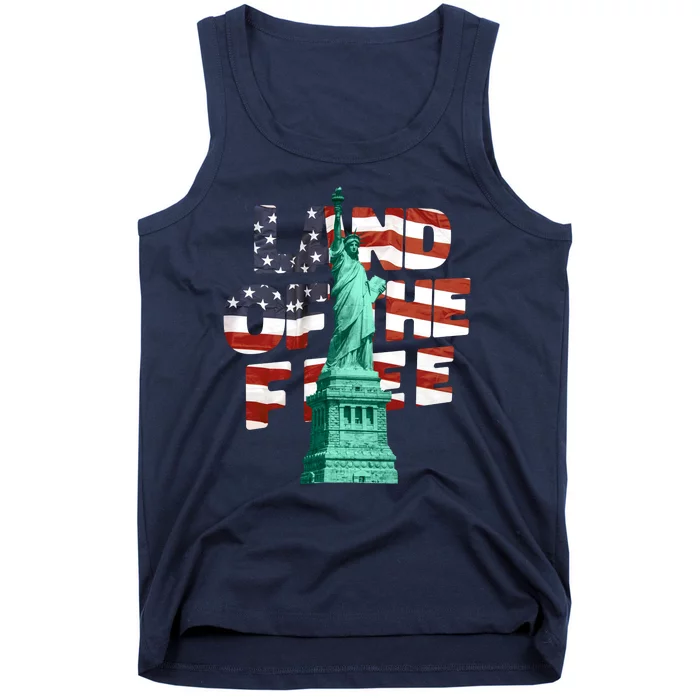 Land Of The Free Statue Of Liberty Tank Top