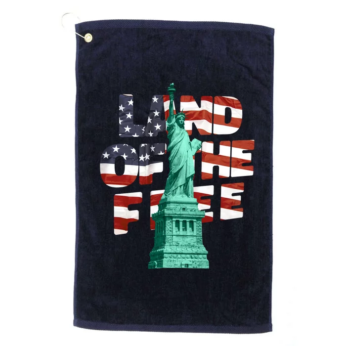 Land Of The Free Statue Of Liberty Platinum Collection Golf Towel