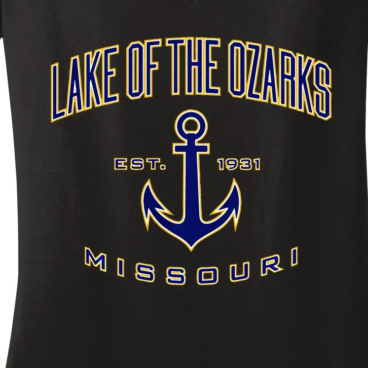 Lake Of The Ozarks Missouri Women's V-Neck T-Shirt