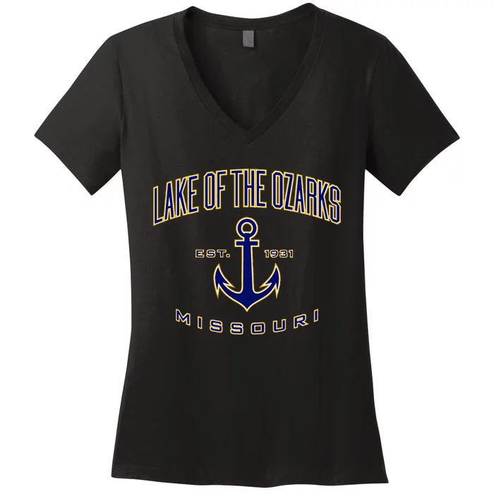 Lake Of The Ozarks Missouri Women's V-Neck T-Shirt