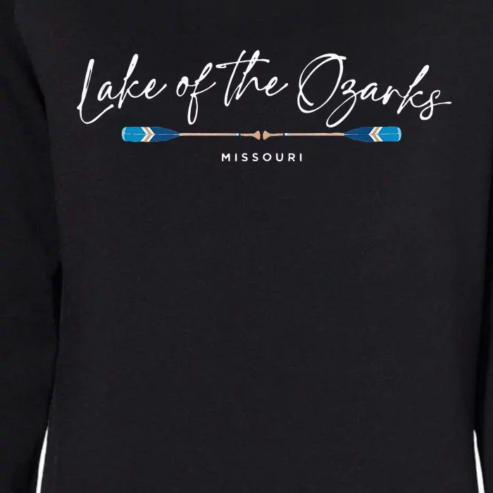 Lake Of The Ozarks Missouri Oars Graphic Womens California Wash Sweatshirt