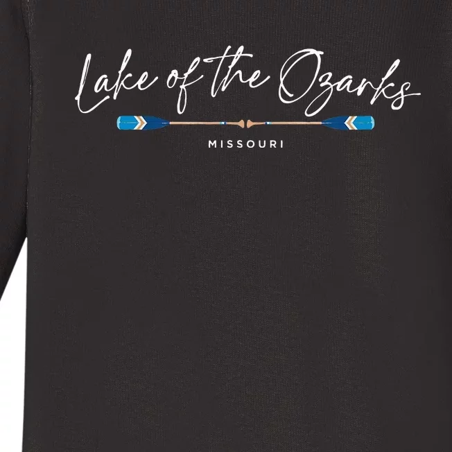 Lake Of The Ozarks Missouri Oars Graphic Baby Long Sleeve Bodysuit