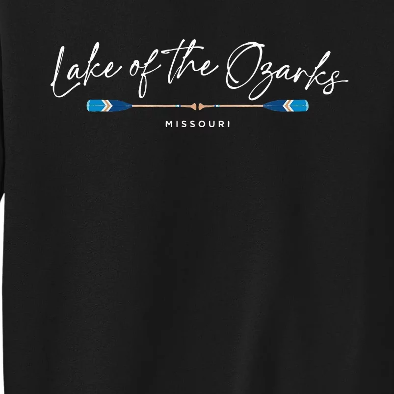 Lake Of The Ozarks Missouri Oars Graphic Tall Sweatshirt