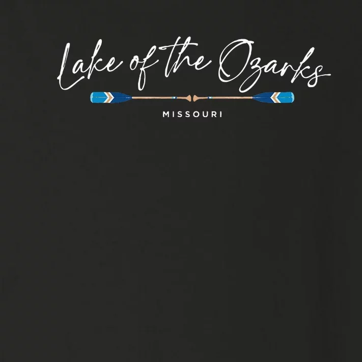 Lake Of The Ozarks Missouri Oars Graphic Toddler Long Sleeve Shirt