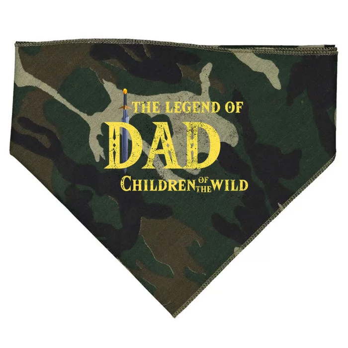 Legend Of The Dad Children Of The Wild Funny Game USA-Made Doggie Bandana