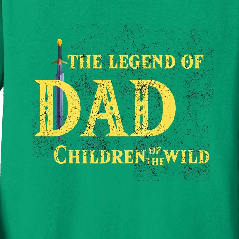 Legend Of The Dad Children Of The Wild Funny Game Kids Long Sleeve Shirt