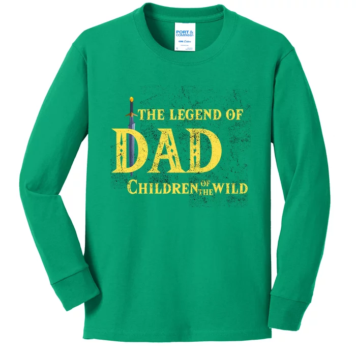 Legend Of The Dad Children Of The Wild Funny Game Kids Long Sleeve Shirt