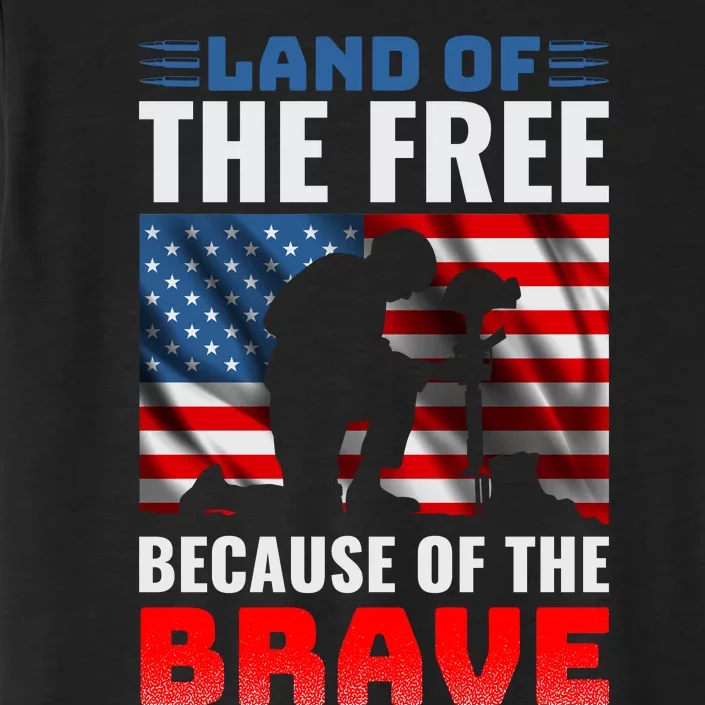 LAND OF THE FREE BECAUSE OF THE BRAVE ChromaSoft Performance T-Shirt