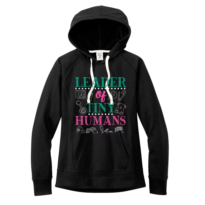 Leader Of Tiny Hu Sitter Design Gift Women's Fleece Hoodie