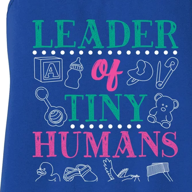 Leader Of Tiny Hu Sitter Design Gift Women's Racerback Tank