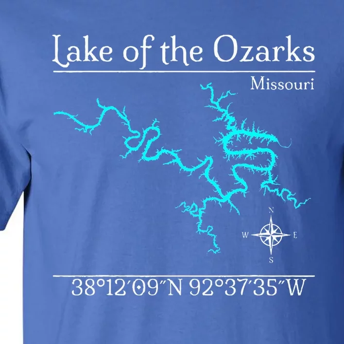 Lake Of The Ozarks Missouri Tall T-Shirt