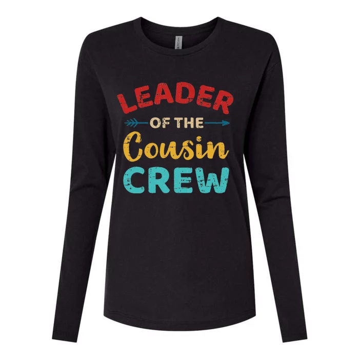 Leader of the cousin crew vintage retro Womens Cotton Relaxed Long Sleeve T-Shirt