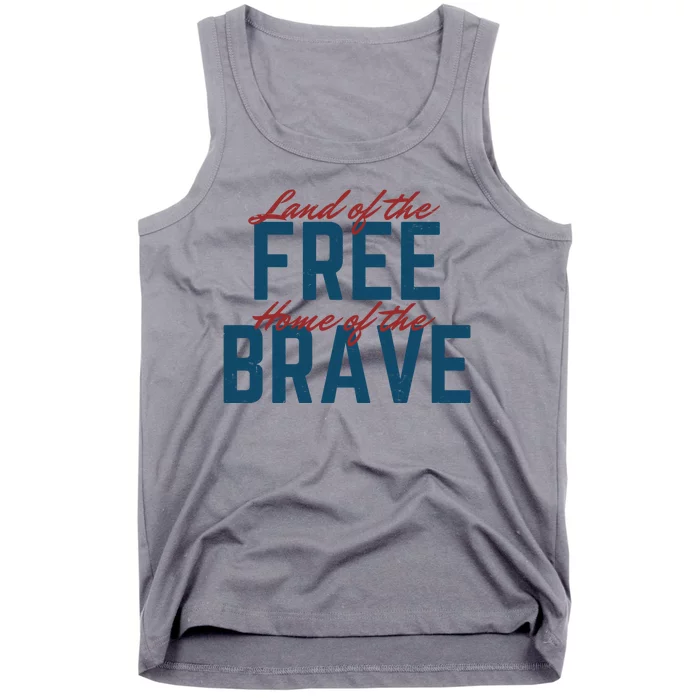 Land Of The Free Home Of The Brave Vintage Tank Top