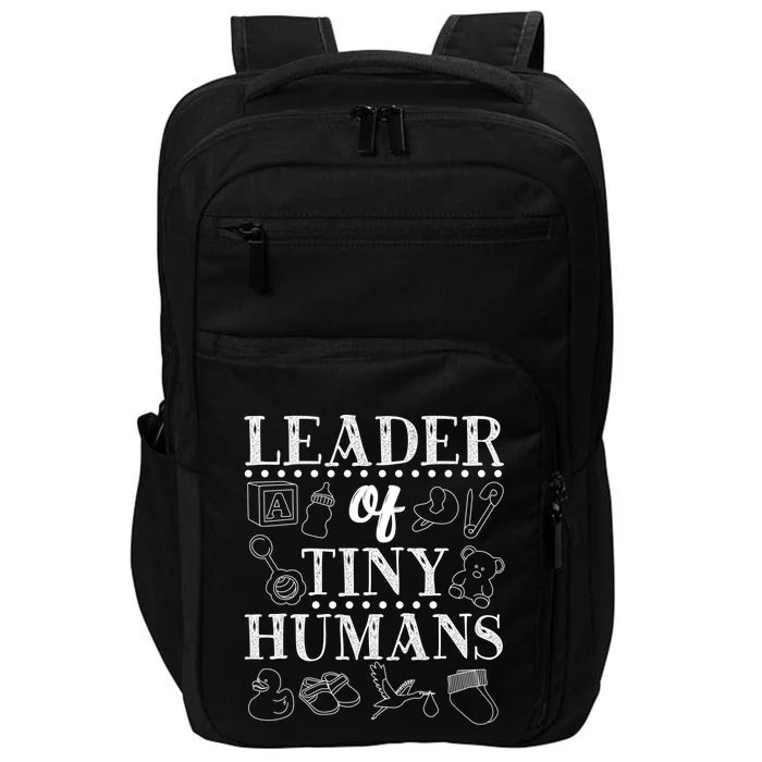 Leader Of Tiny Hu Sitter Design Gift Impact Tech Backpack