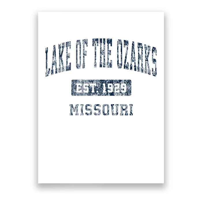 Lake Of The Ozarks Missouri Mo Vintage Sports Design Poster