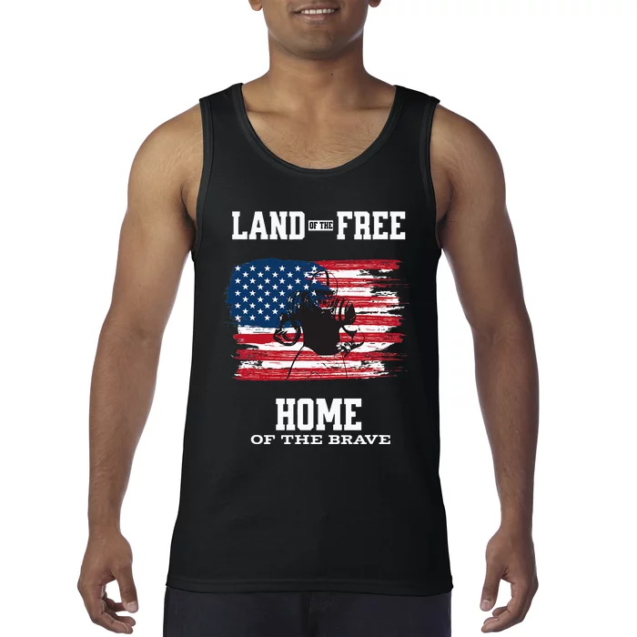 Land Of The Free Home Of The Brave - American Football Pride Tank Top