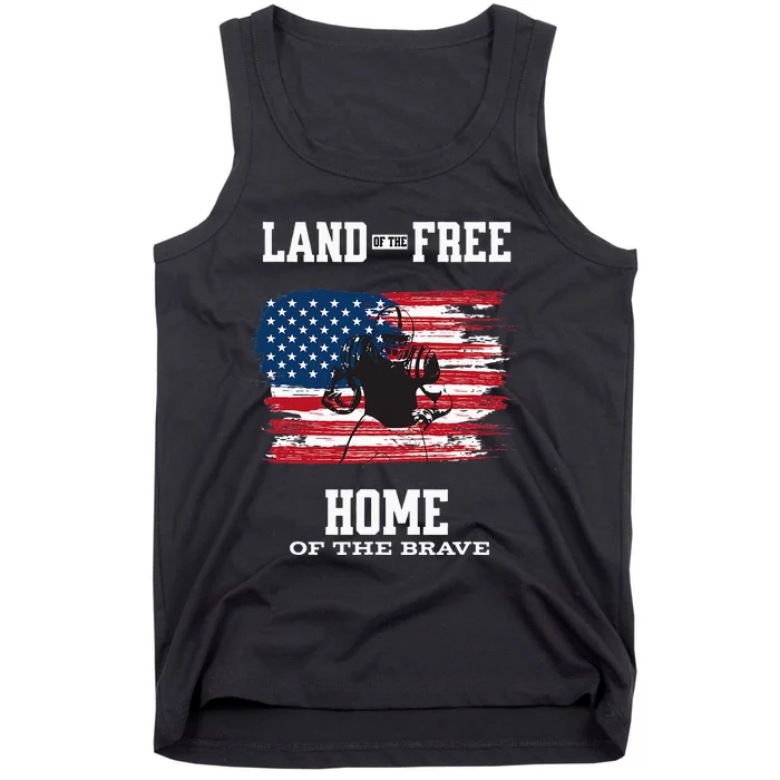 Land Of The Free Home Of The Brave - American Football Pride Tank Top