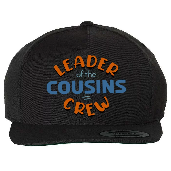 Leader Of The Cousin Crew Best Big Cousin Crew Gift Wool Snapback Cap