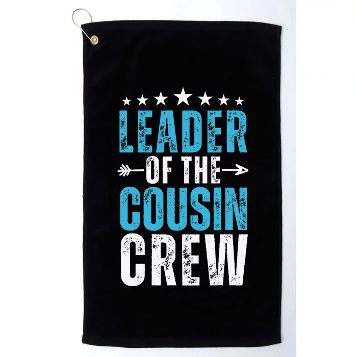 Leader Of The Cousin Crew 2024 Family Matching Platinum Collection Golf Towel