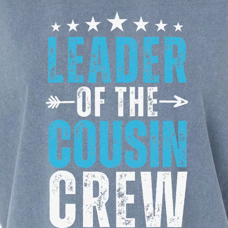 Leader Of The Cousin Crew 2024 Family Matching Garment-Dyed Women's Muscle Tee