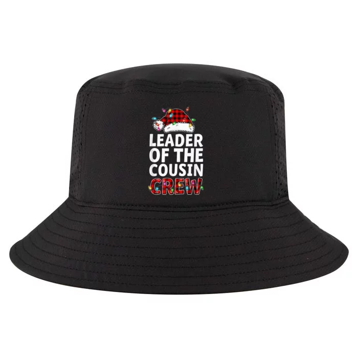 Leader Of The Cousin Crew Buffalo Red Plaid Christmas Kid Cool Comfort Performance Bucket Hat