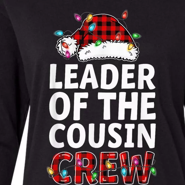 Leader Of The Cousin Crew Buffalo Red Plaid Christmas Kid Womens Cotton Relaxed Long Sleeve T-Shirt