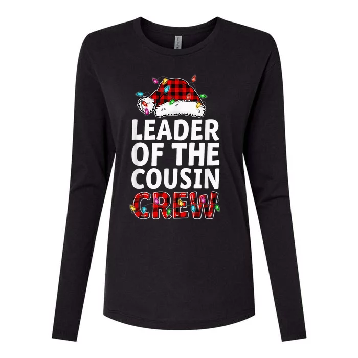 Leader Of The Cousin Crew Buffalo Red Plaid Christmas Kid Womens Cotton Relaxed Long Sleeve T-Shirt