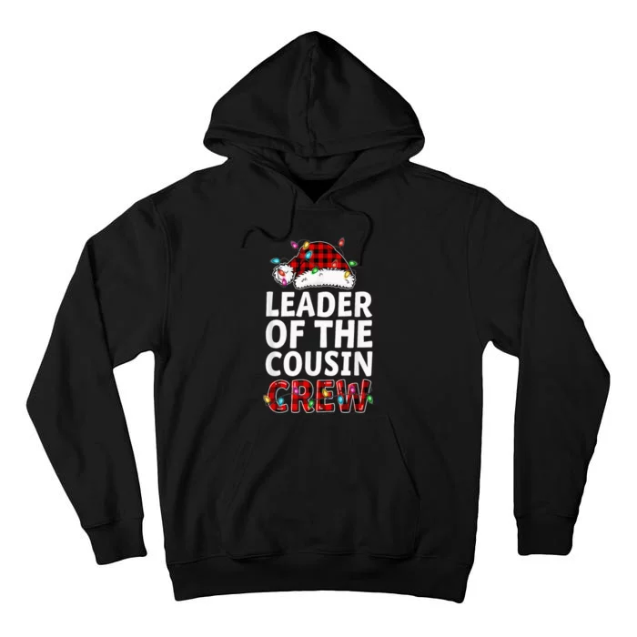 Leader Of The Cousin Crew Buffalo Red Plaid Christmas Kid Tall Hoodie