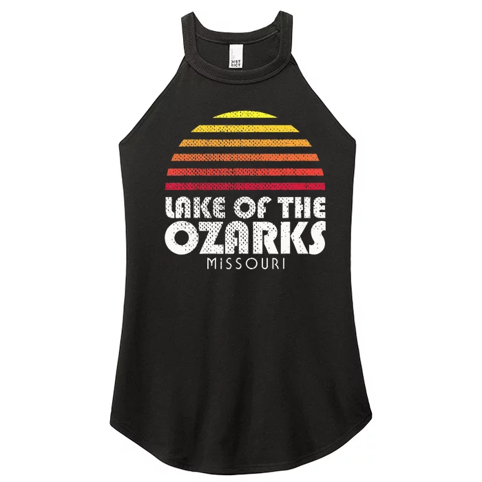 Lake Of The Ozarks Ms Retro Vintage Style Sunset Women’s Perfect Tri Rocker Tank