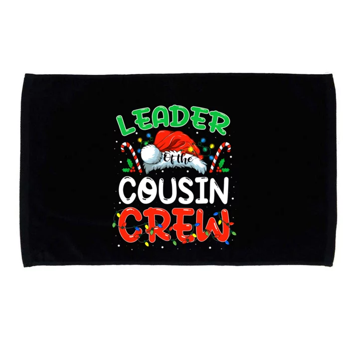 Leader Of The Cousin Crew Christmas Family Matching Xmas Microfiber Hand Towel