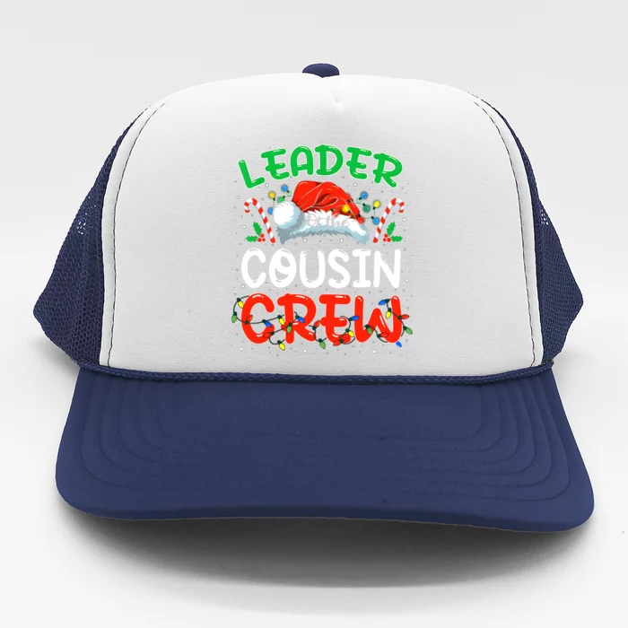 Leader Of The Cousin Crew Christmas Family Matching Xmas Trucker Hat