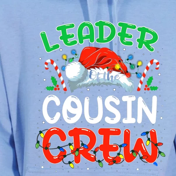 Leader Of The Cousin Crew Christmas Family Matching Xmas Unisex Surf Hoodie