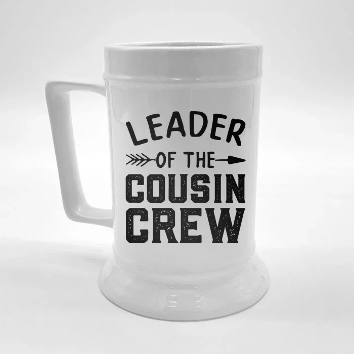 Leader Of The Cousin Crew Gift Front & Back Beer Stein