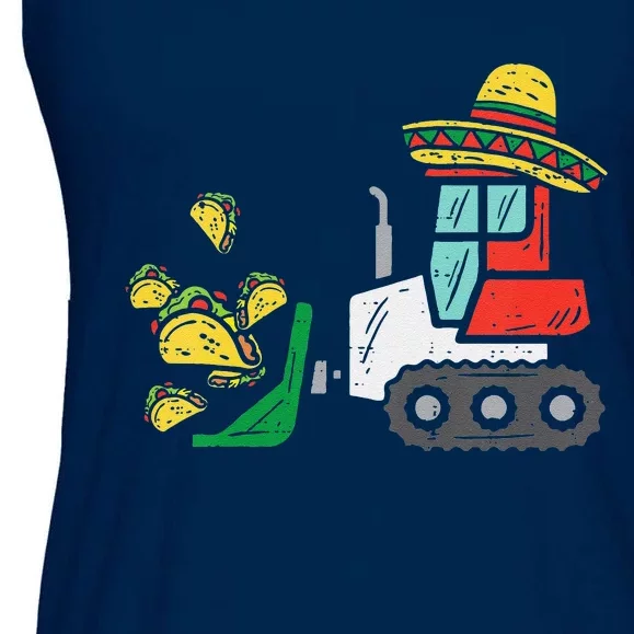 Loads Of Tacos Bulldozer Cinco De Mayo Baby Ladies Essential Flowy Tank