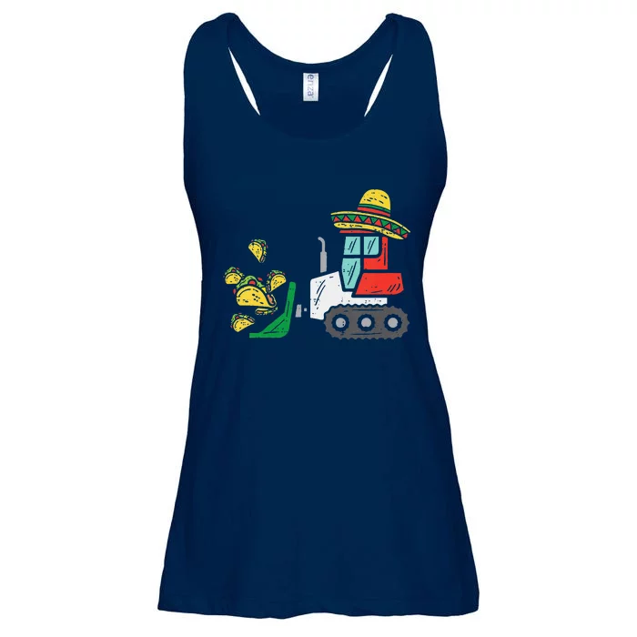 Loads Of Tacos Bulldozer Cinco De Mayo Baby Ladies Essential Flowy Tank