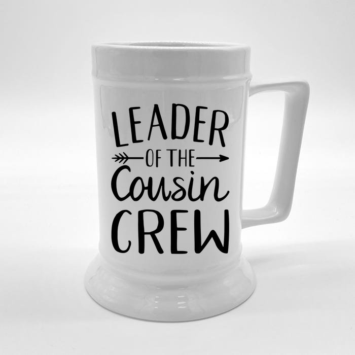 Leader Of The Cousin Crew Cute Gift Front & Back Beer Stein