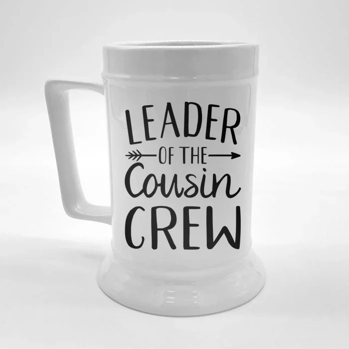 Leader Of The Cousin Crew Cute Gift Front & Back Beer Stein