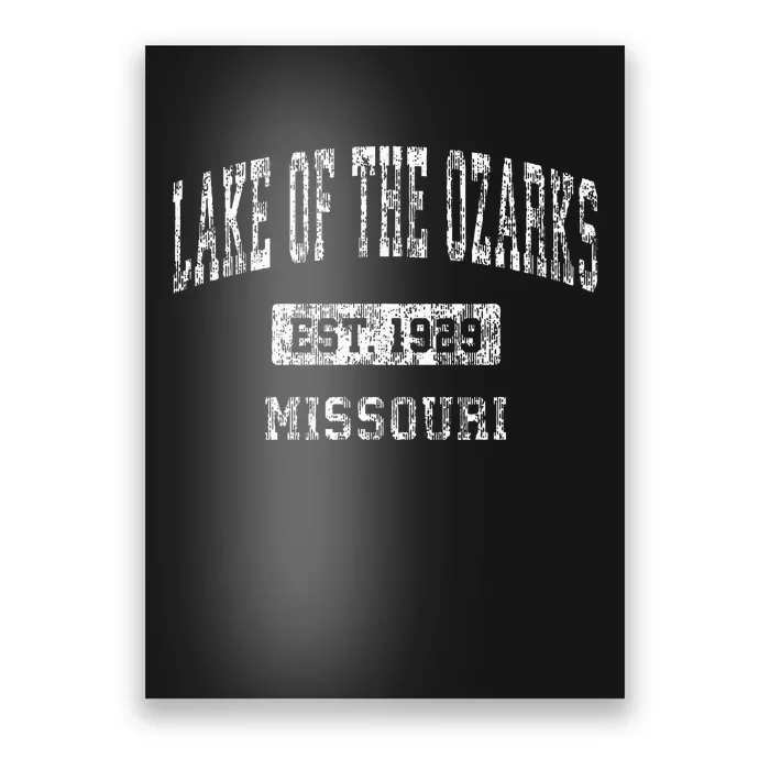 Lake Of The Ozarks Missouri Mo Vintage Sports Established Poster