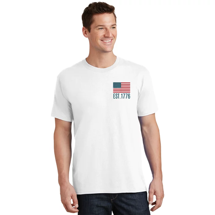 Land Of The Free Because Of The Brave (2sided Front+Back) Gift T-Shirt