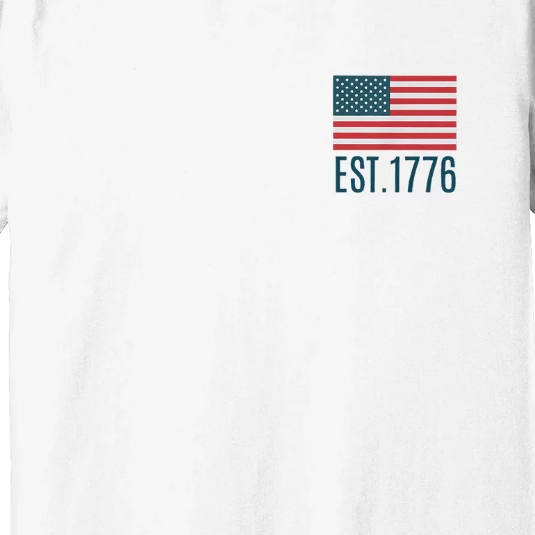 Land Of The Free Because Of The Brave (2sided Front+Back) Gift Premium T-Shirt