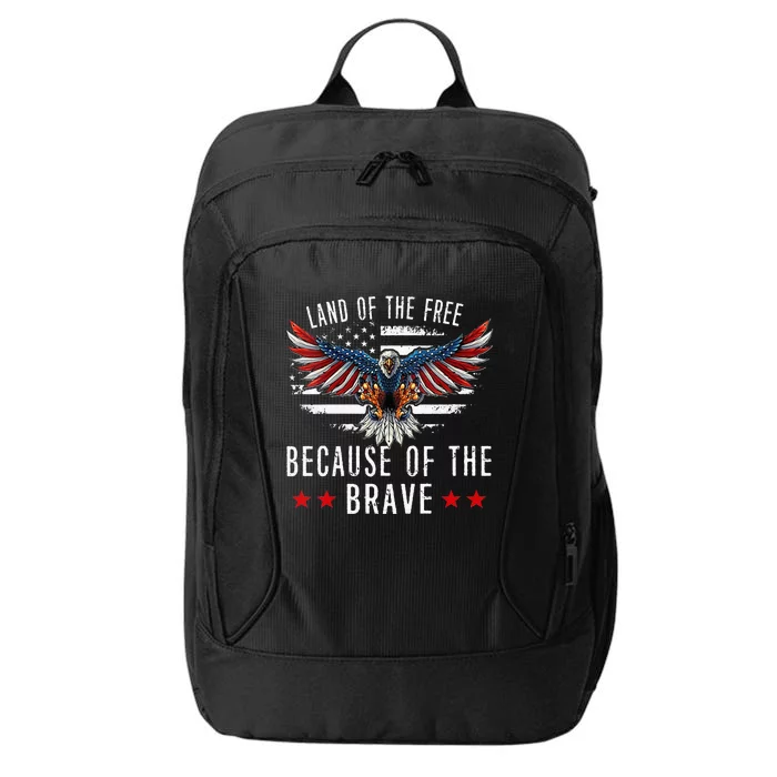 Land of the Free,Because of the Brave Memorial Day Patriotic City Backpack