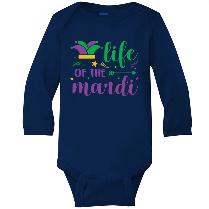 Life Of The Mardi Celebration Baby Long Sleeve Bodysuit