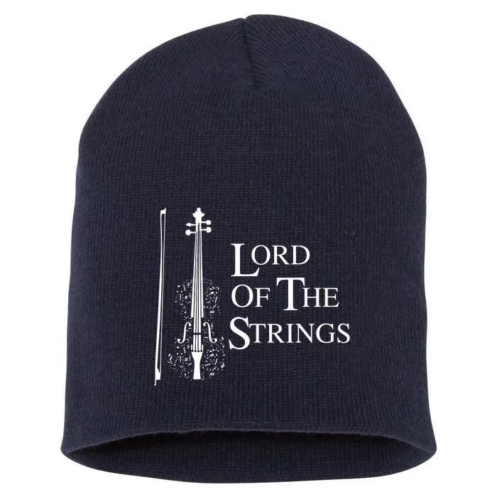 Lord Of The Strings Violin Music Lover Funny Gift Short Acrylic Beanie