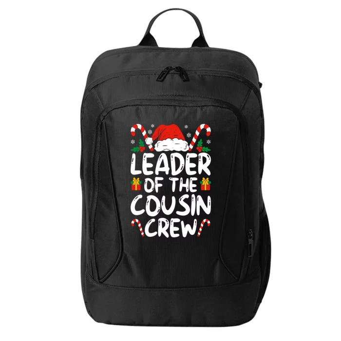 Leader Of The Cousin Crew Christmas Family Matching Xmas Cute Gift City Backpack