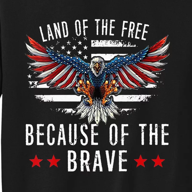 Land Of The Free Because Of The Brave Memorial Day Patriotic Sweatshirt