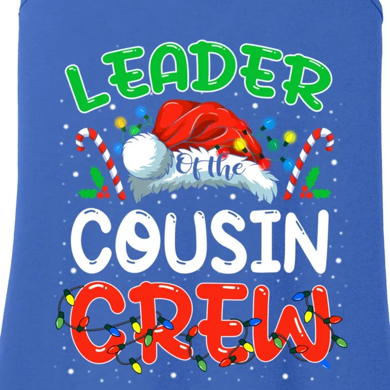 Leader Of The Cousin Crew Christmas Family Matching Xmas Great Gift Ladies Essential Tank